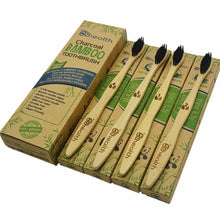 Load image into Gallery viewer, Eco-Friendly Natural Bamboo Charcoal Toothbrush - Pack Of 4